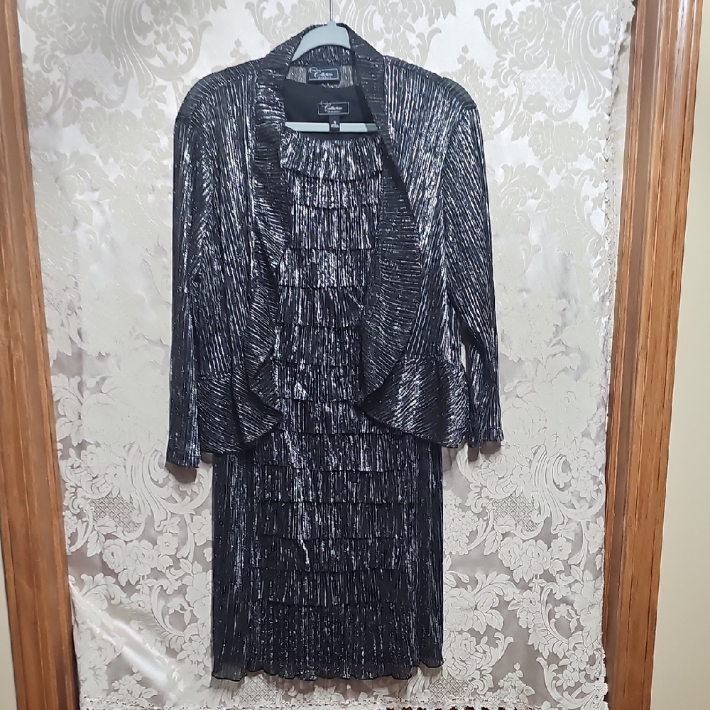 Dressbarn Black and Silver Ensemble